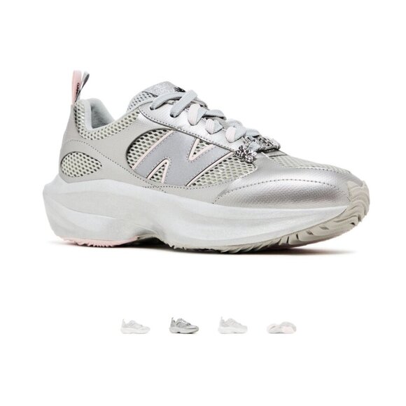 NWT GANNI x New Balance Silver and Pink WRPD Runner UNISEX - Picture 2 of 15
